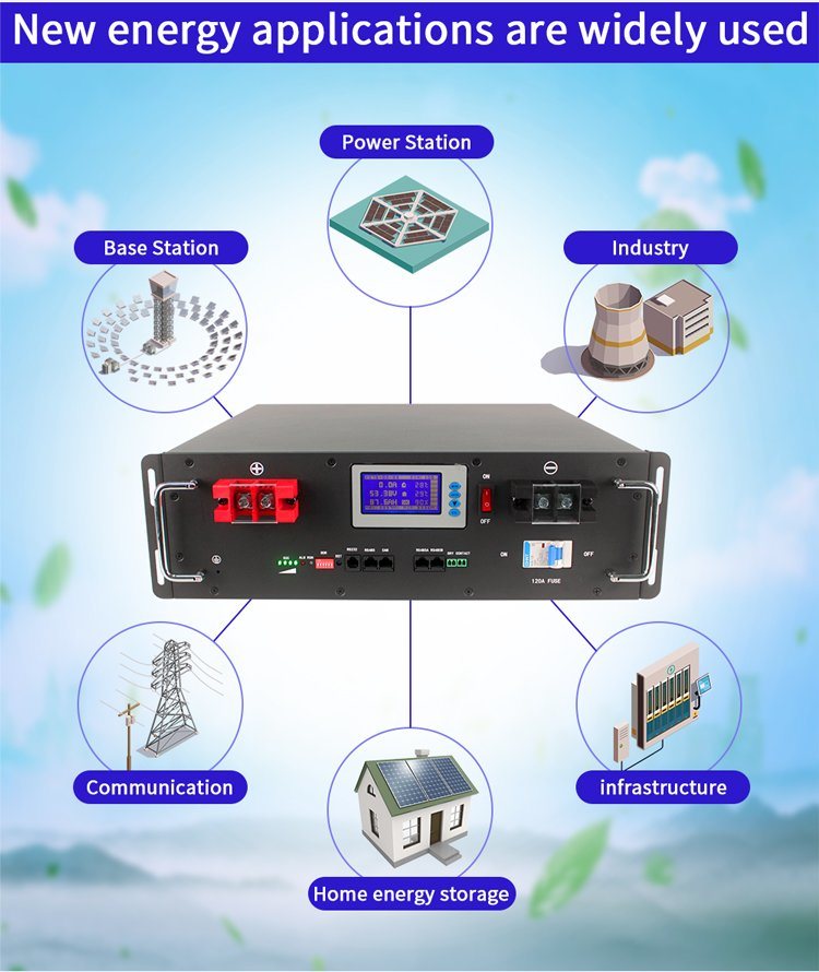 先进的机架式住宅太阳能存储 - 48V 100ah 锂电池解决方案