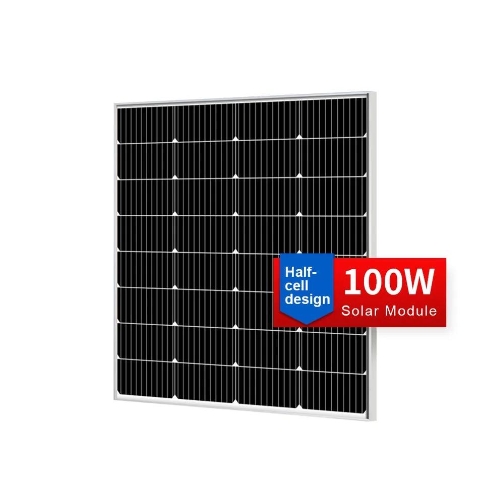 100W 200W 300W 400W 540W 550W 12V 18V 30V 34V 40V 轻型太阳能模组面板带逆变器太阳能电池充电器