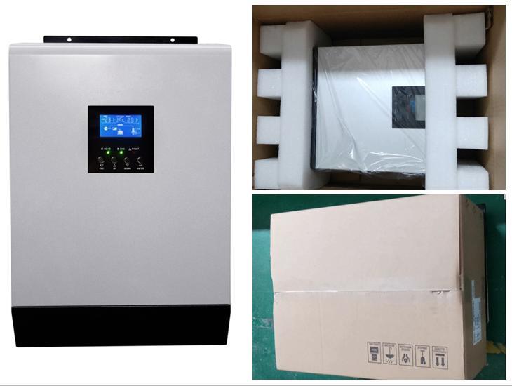 高品质 3000 瓦 24V 直流转交流纯正弦波离网混合太阳能逆变器，带充电器和 MPPT 控制器