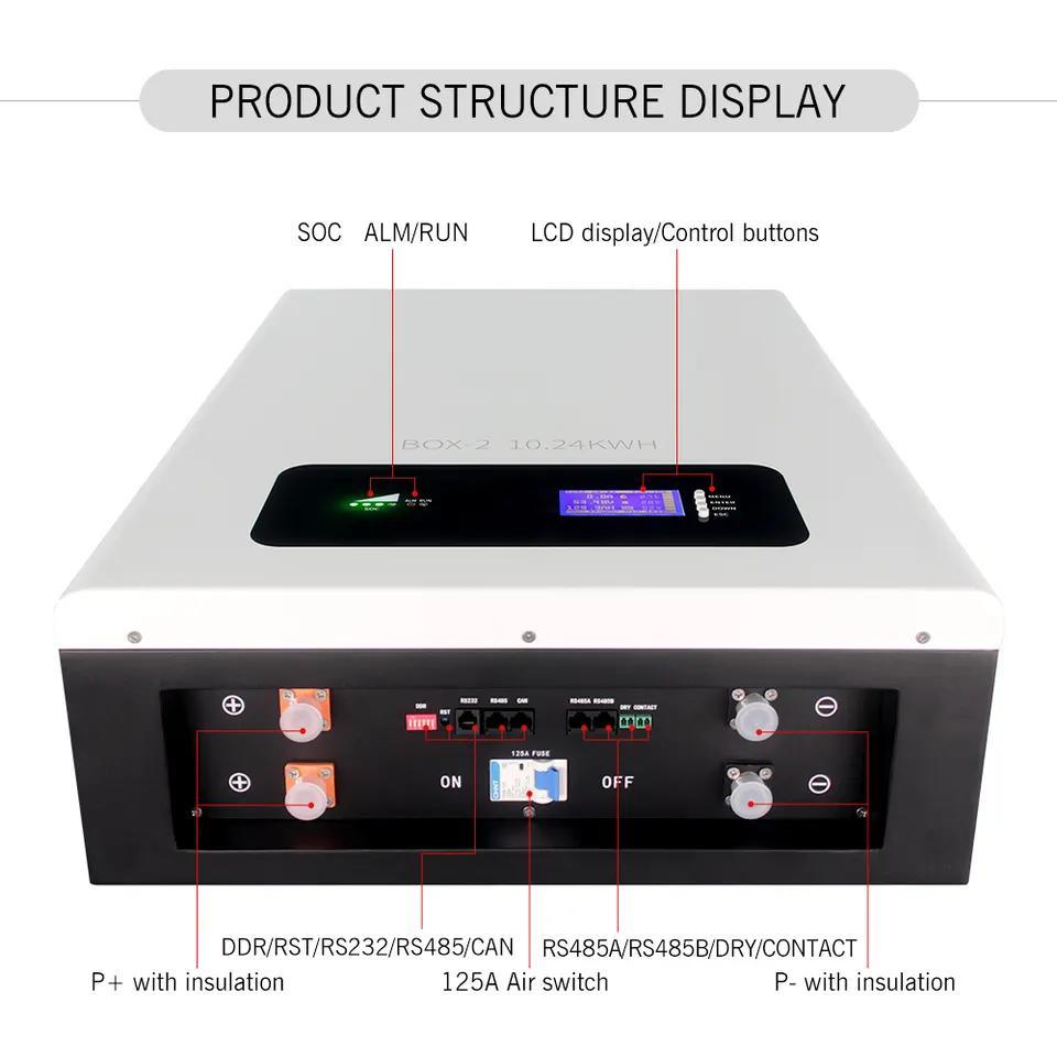 太阳能 Akku Solarbatteri 100ah 200ah 5kwh 10kwh 锂电池 48V LiFePO4 电源壁挂式 Powerwall 电池组