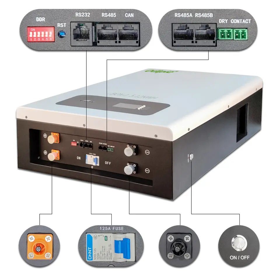 太阳能家用电源解决方案-48V 100ah壁挂式锂电池