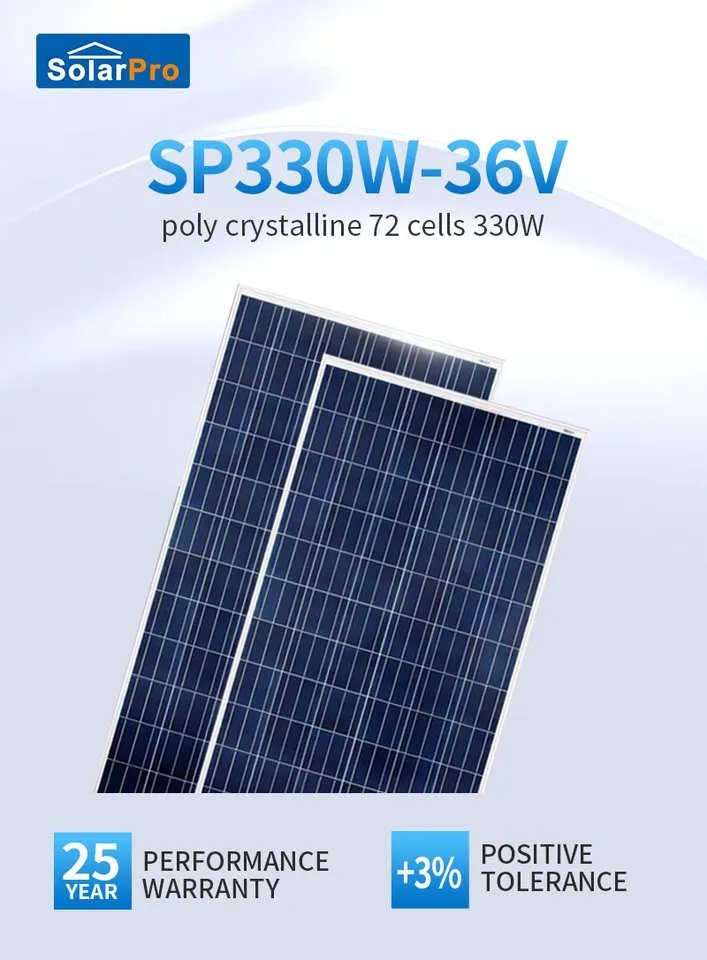 330W Ecosun 多晶太阳能电池板太阳能组件储能电池